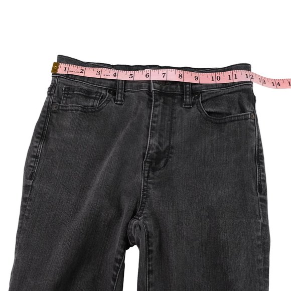 Madewell Jeans Womens 25 Blxck Wash 9" High Riser Skinny - Skinny Stretch - Picture 7 of 10